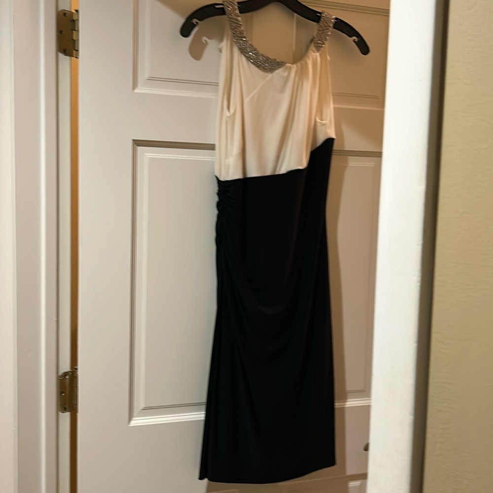 Off white and black Ralph Lauren evening size 6 dress knee length